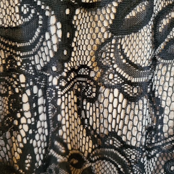 Candalite women's maxi dress black lace 2X NWOT - Picture 6 of 9